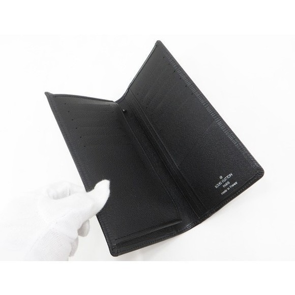 Louis Vuitton Epi Brazza Leather Black Portefeuille Noir Wallet - Picture 1 of 3